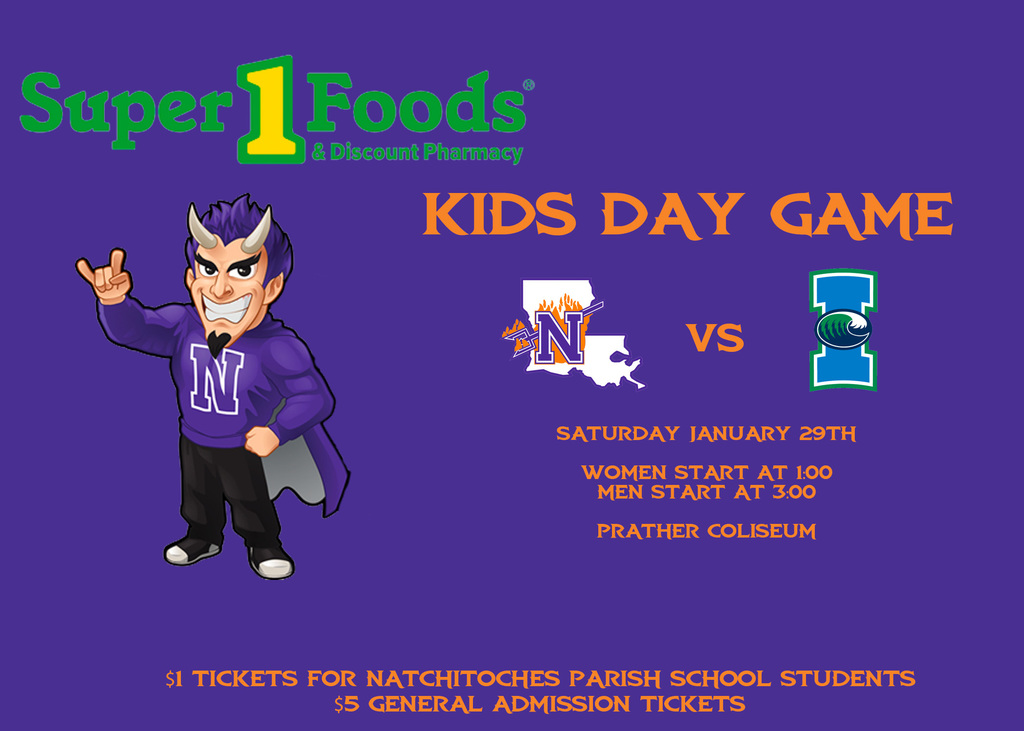 NSU Natchitoches Parish School's Day Basketball Game Facebook Graphic