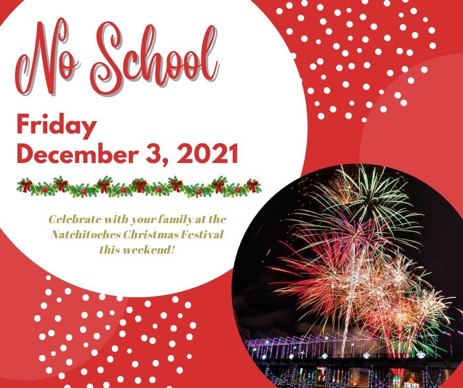 No School Friday, December 3, 2021
