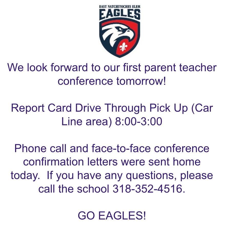 East Natchitoches Parent Teacher Conference