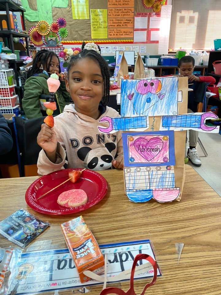 1st Graders Celebrate Valentines Day at FAE