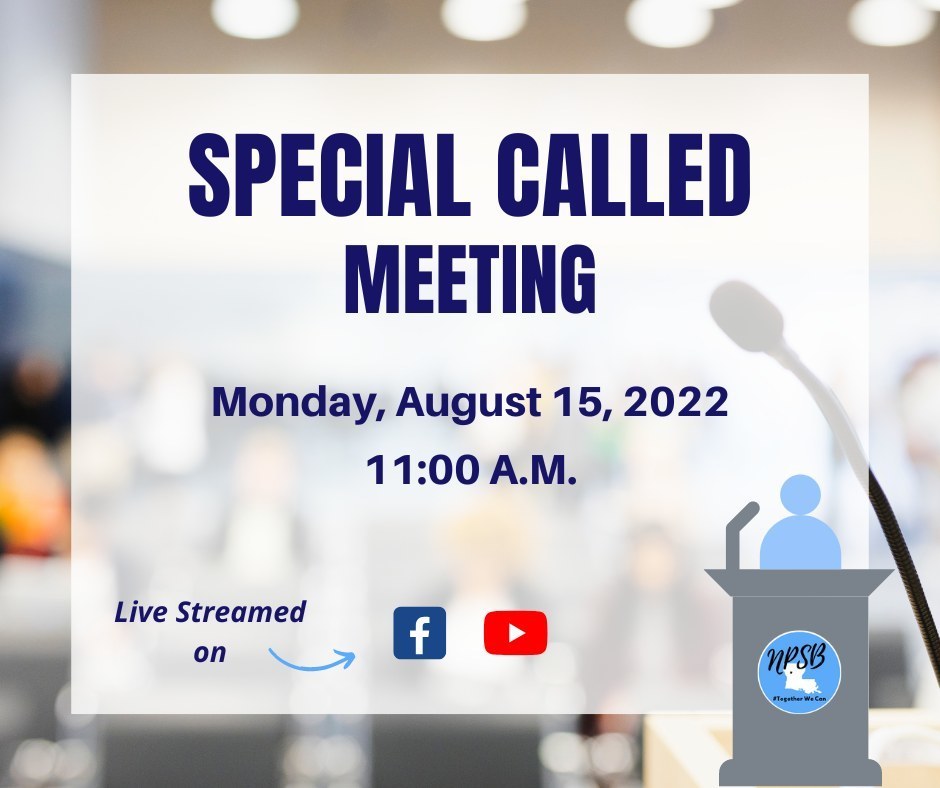 NPSB August 2022 Special Called Meeting