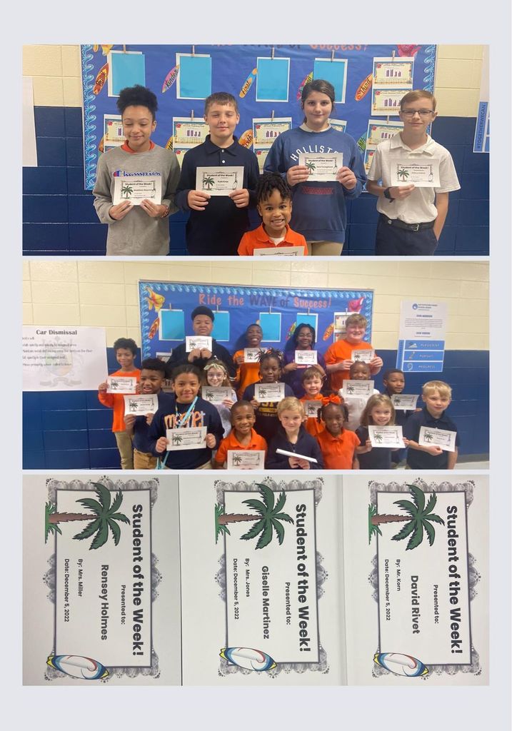 NMS Students of the Week December 2022