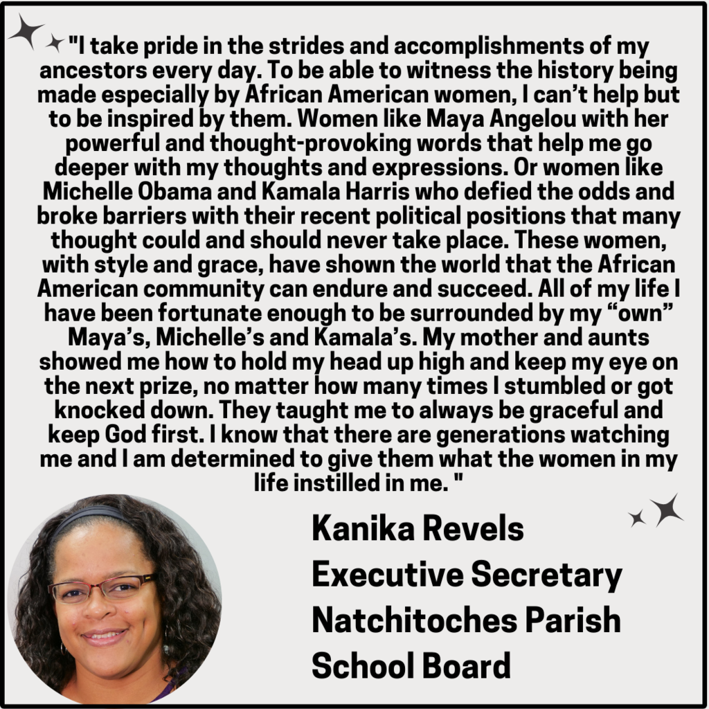 Kanica Revels Words on Black History